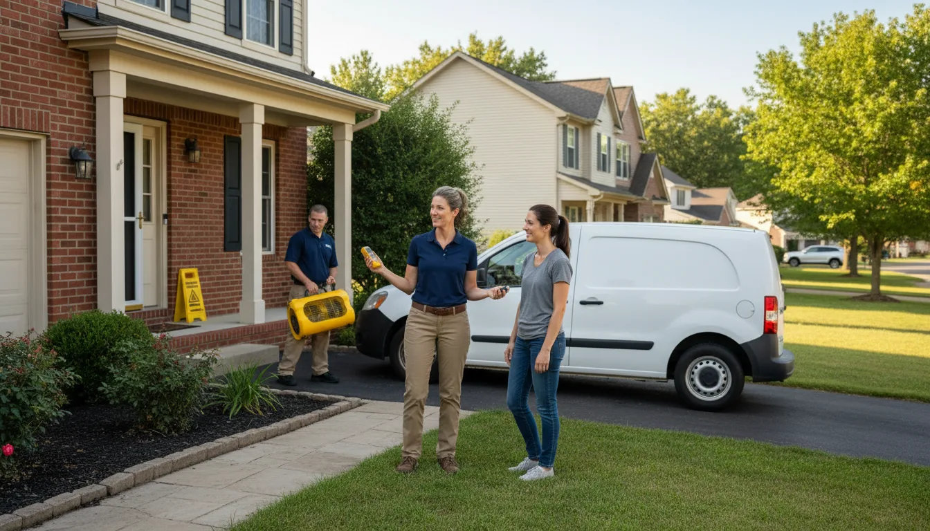 Water restoration image for Dehumidification And Cleanup Services in Center Hill, FL